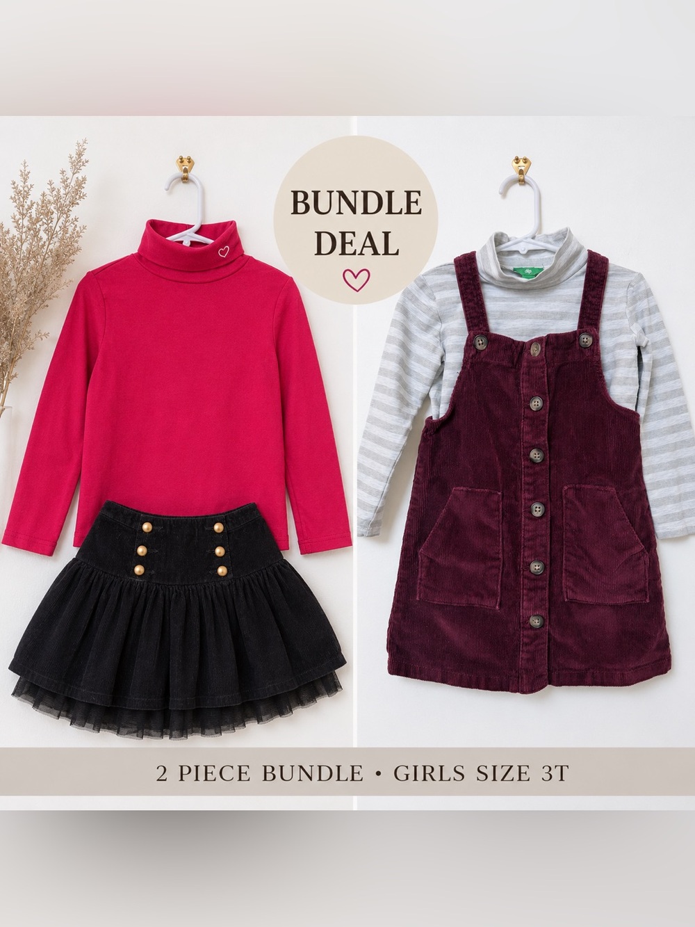 Girls 3T Fall Outfit Bundle Wonder Nation Baby Gap Greendog Dress Skirt Lot